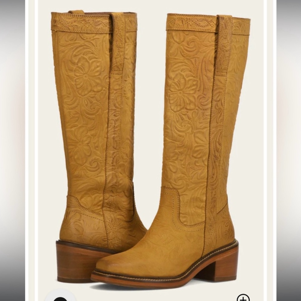 Frye Kate Pull On Marigold Floral - like new